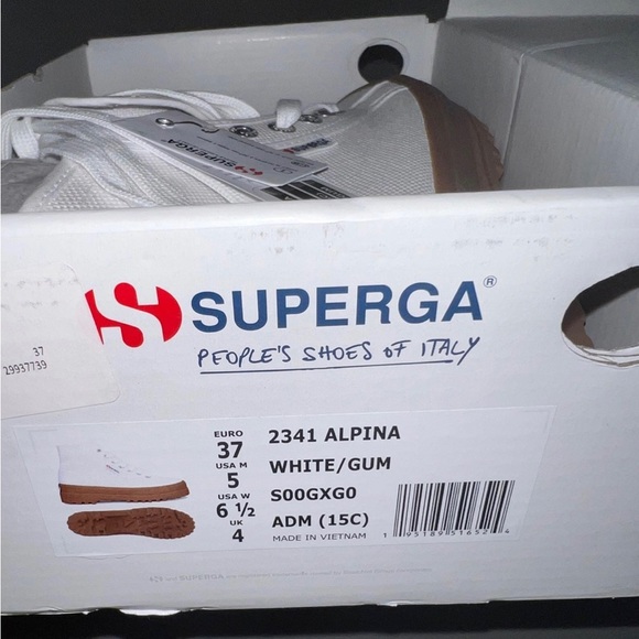 Superga Alpina High Top Platform Sneakers - new in box - Picture 5 of 5